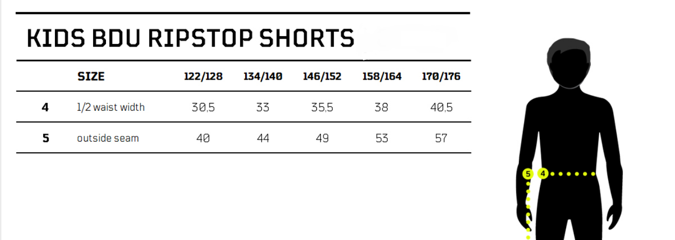 short bdu ripstop enfant